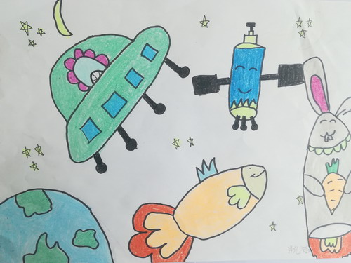 梦幻星空创意画