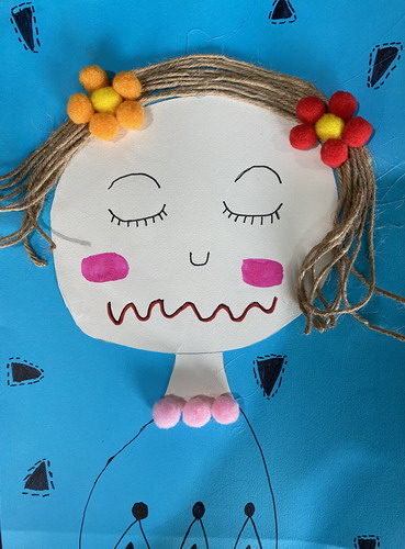 我叫花花手绘图片