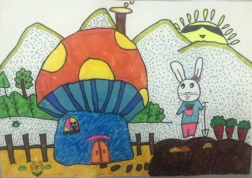 爱劳动二年级绘画