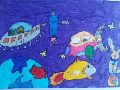 梦幻星空儿童绘画获奖