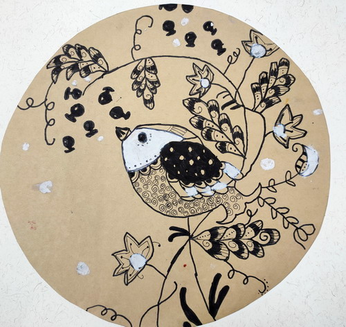 鸟语花香手绘画