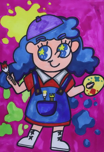 小画家儿童绘画简单