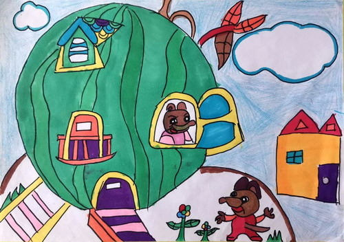 西瓜小屋绘画作品