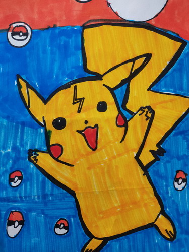 皮卡丘画简单好看