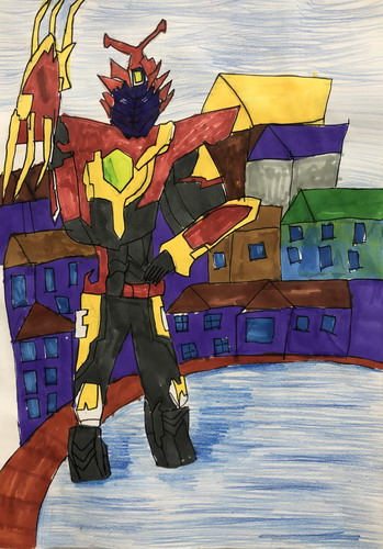 海洋之旅手绘插画