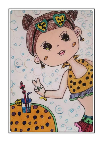 缤纷夏日手绘插画