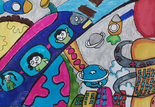 未来城市创意画获奖