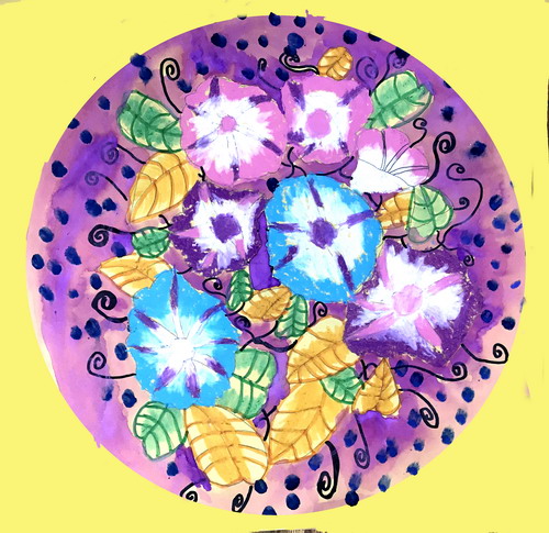 花开绘画一等奖