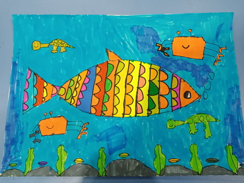 海底王国画简单又漂亮