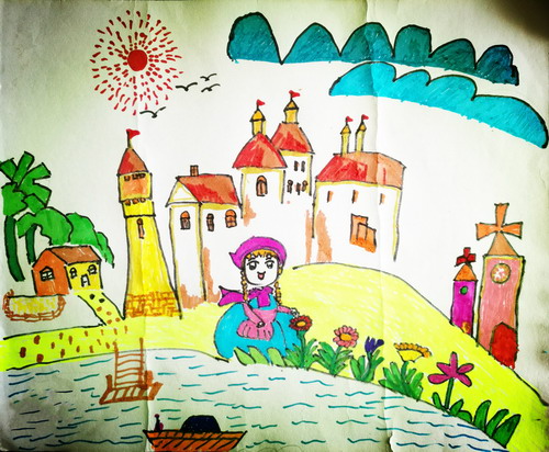 梦里家园五年级绘画