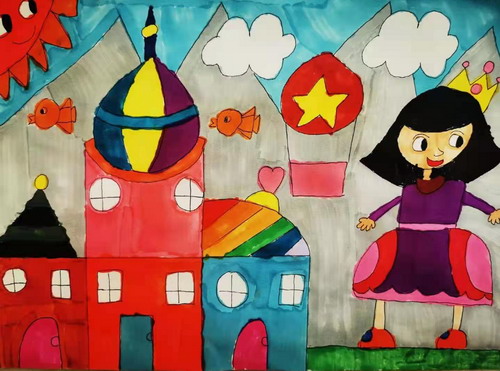 我的童话世界儿童绘画简单