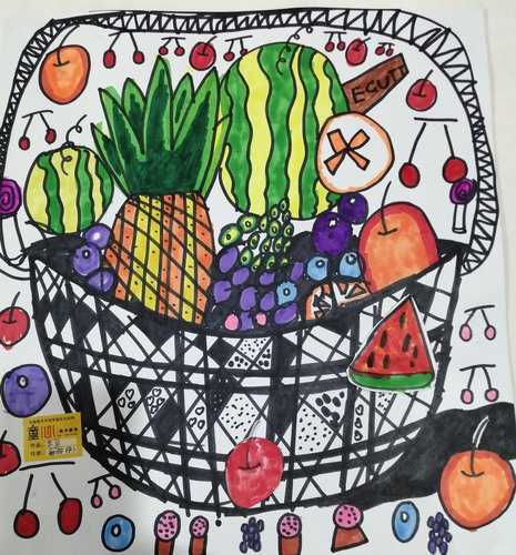 蔬果写生幼儿园绘画