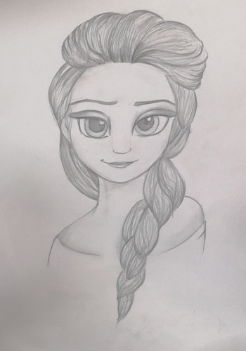 冰雪奇缘手绘画获奖