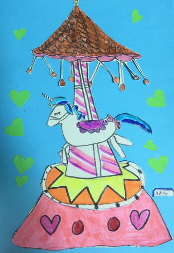 旋转木马创意画获奖