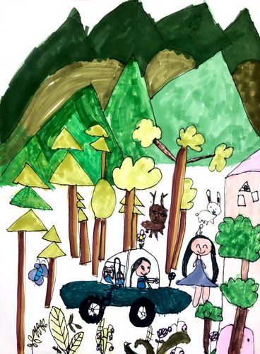 我们去旅行画画简单