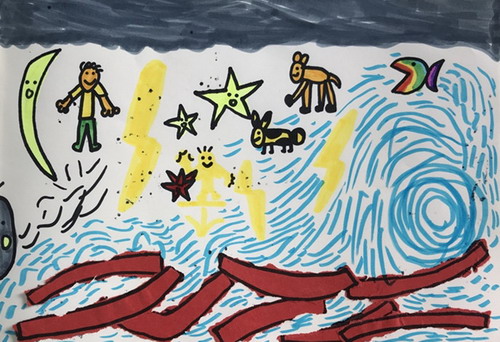 空中大会绘画一等奖