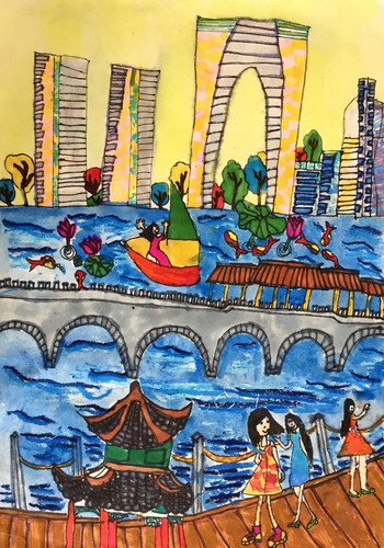童眼看苏州创意画