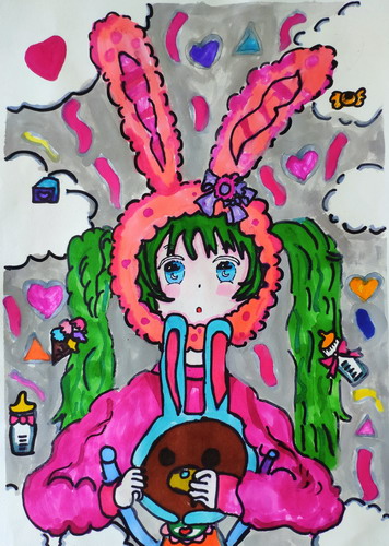 安妮小熊绘画一等奖