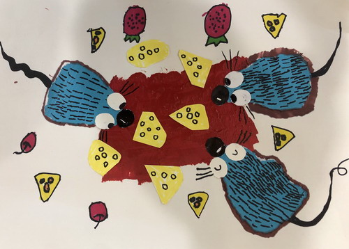 贪吃的老鼠儿童画获奖