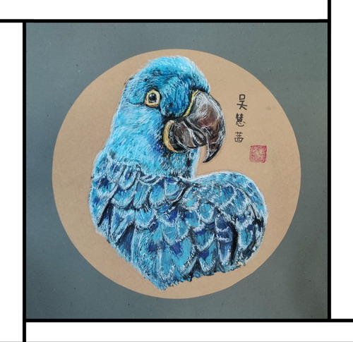 篮金刚创意画简单好看