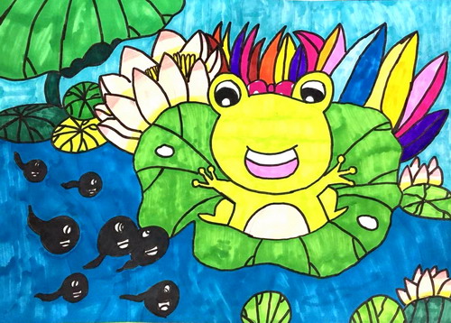 小蝌蚪找妈妈画简单又漂亮