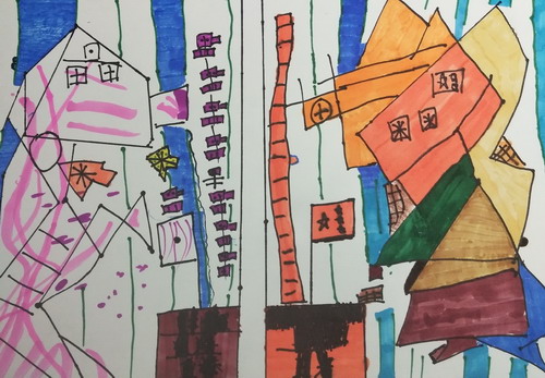 中国机人战一年级绘画