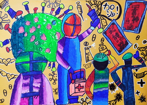 逆行者五年级绘画