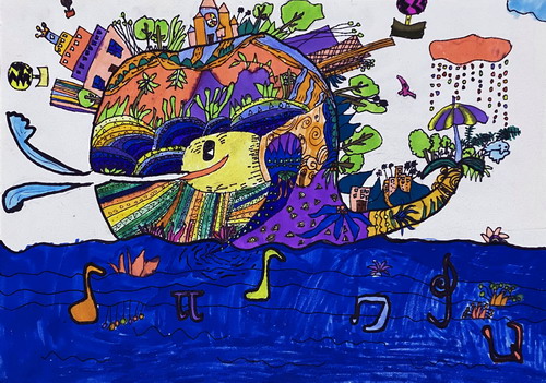 生命之歌创意画一等奖