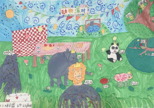 元气森林儿童画图片