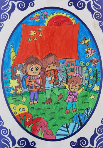 幸福少年儿童画一等奖