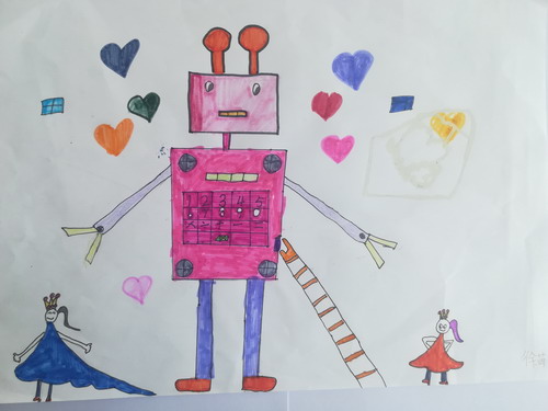 机器人绘画作品