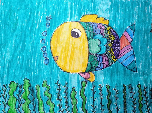 小鱼儿童绘画