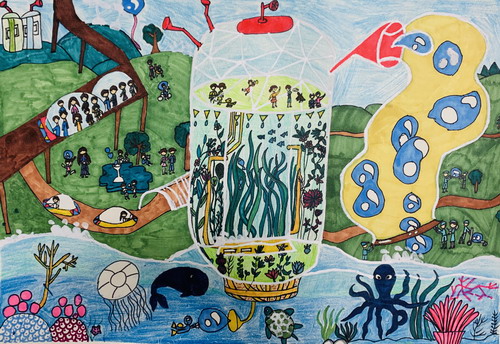 水霊球绘画获奖作品