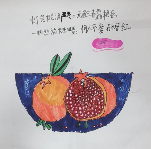 石榴创意画获奖