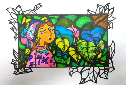 民族美儿童画一等奖