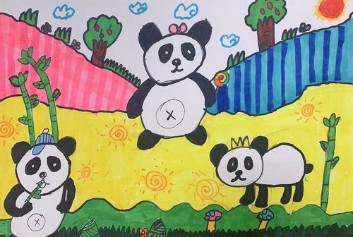 大熊猫绘画获奖