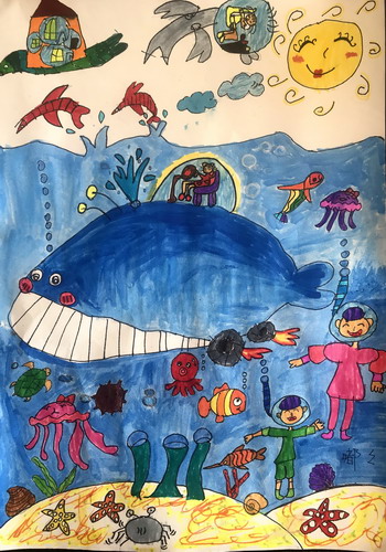 海底大冒险画简单好看