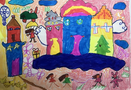 空中凡尔赛手绘画简单好看