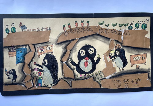 小鼹鼠的家手绘画