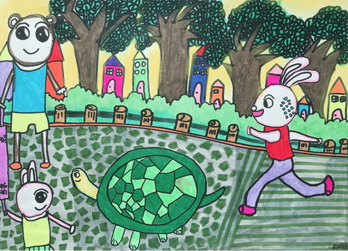 龟兔赛跑画画好看