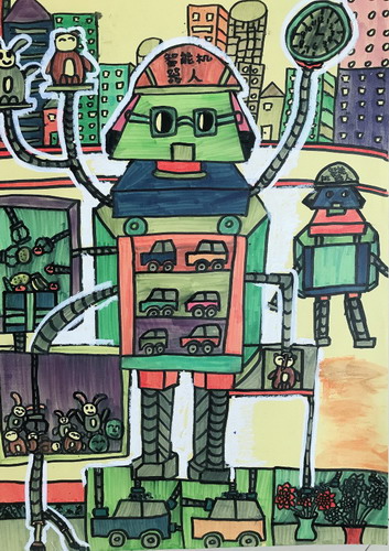 智能机器儿童绘画简单