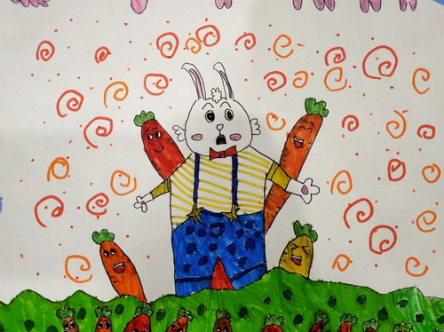 小可兔画画作品