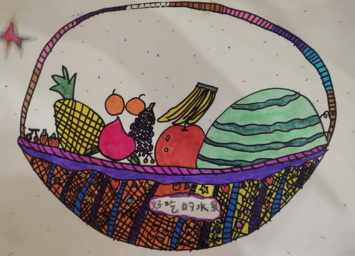 好吃的水果创意画获奖