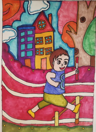 运动会创意画简单好看