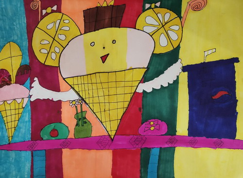 美食派对绘画获奖作品