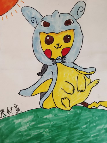 皮卡丘画简单又漂亮