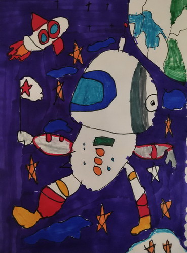 有趣的太空手绘画获奖