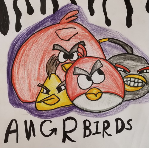 愤怒的小鸟创意画获奖