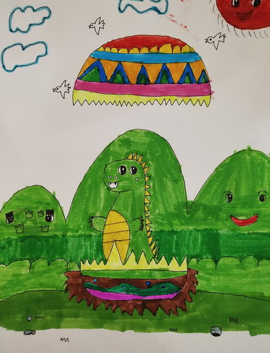 小小的蛋绘画图片