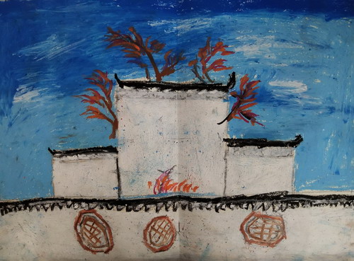 古代建筑手绘画简单好看